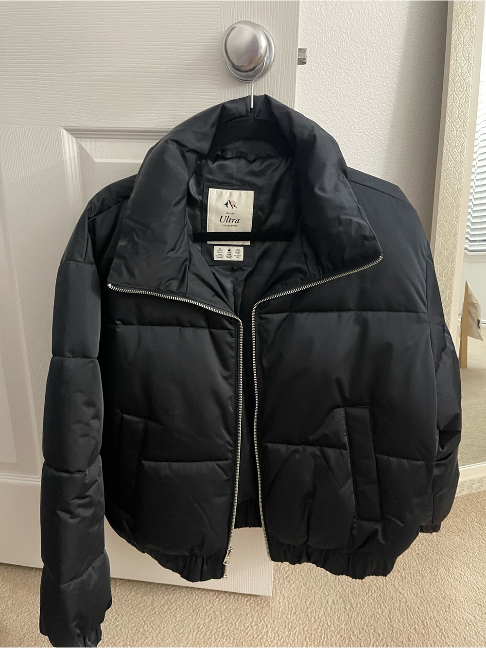 Abercrombie & Fitch Black Puffer Jacket